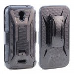 Wholesale Alcatel One Touch Pop Astro 5042T Holster Combo Belt Clip Case (Black)